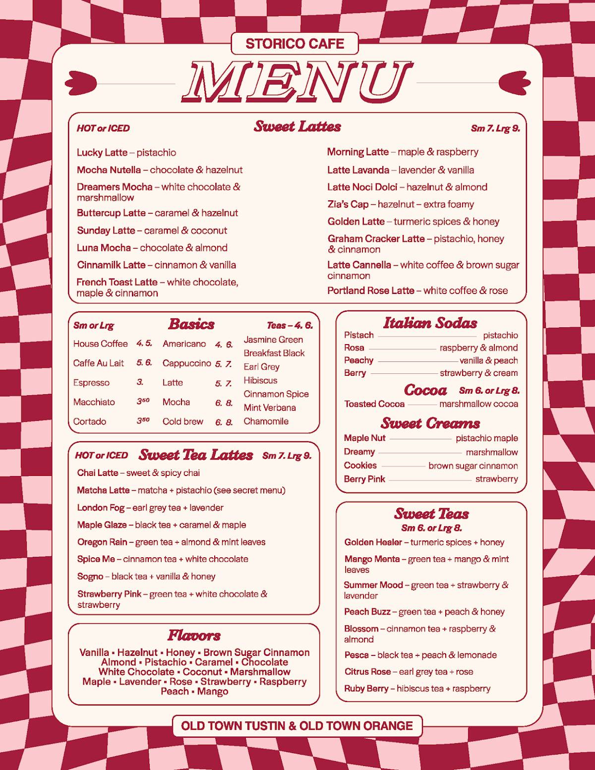 Centro & Storico Cafe меню
