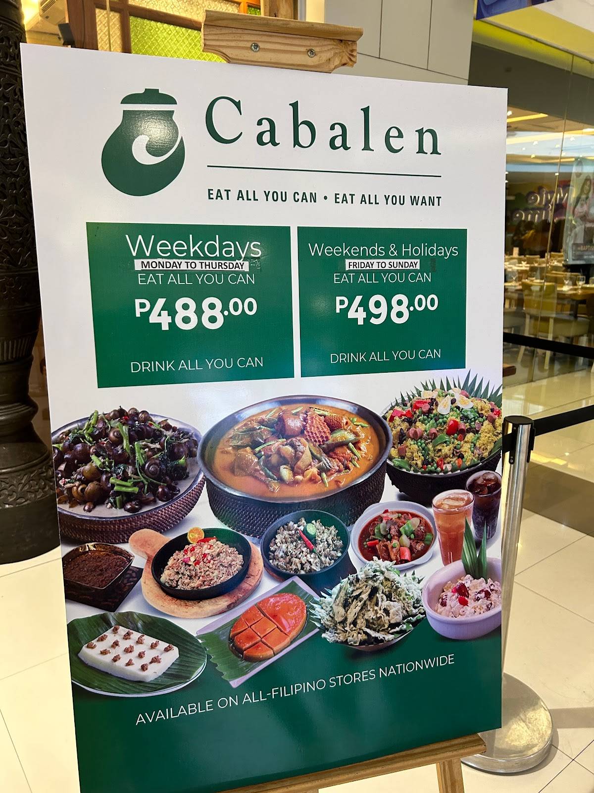 Cabalen - SM City Santa Rosa меню