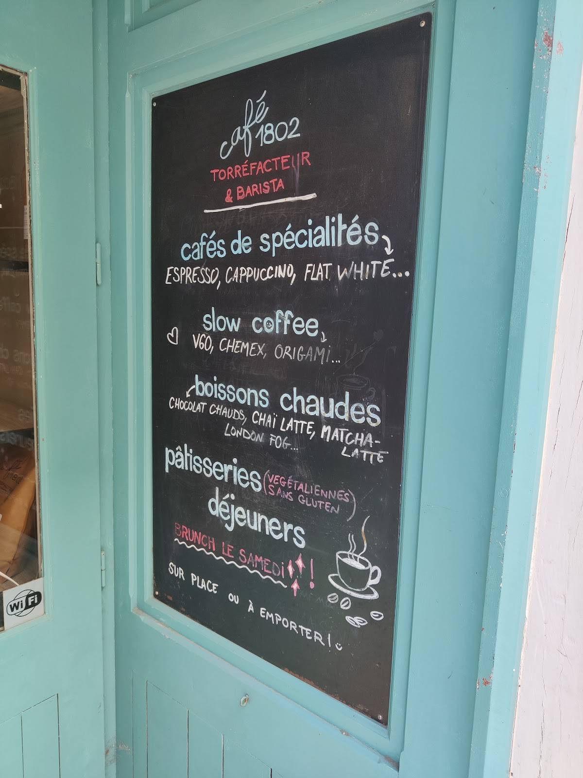 Café 1802 меню