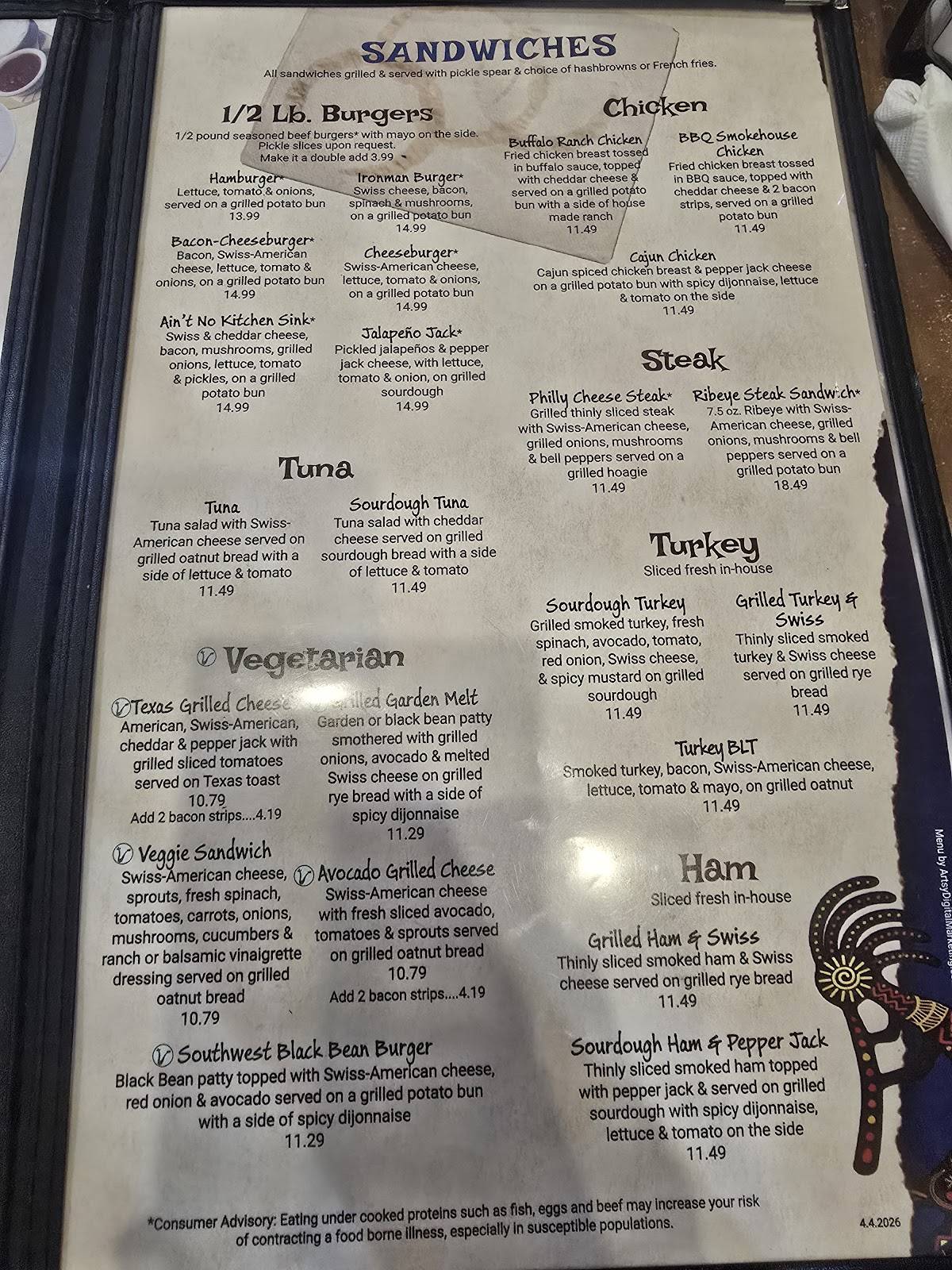 Cafe Java меню