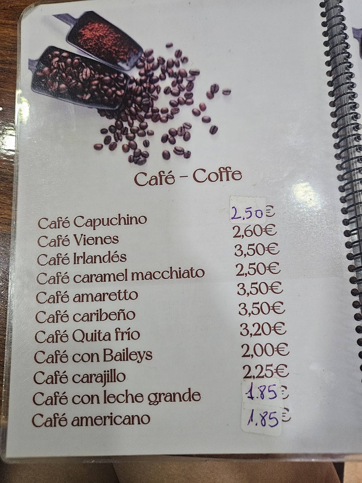 Cafe Colon меню