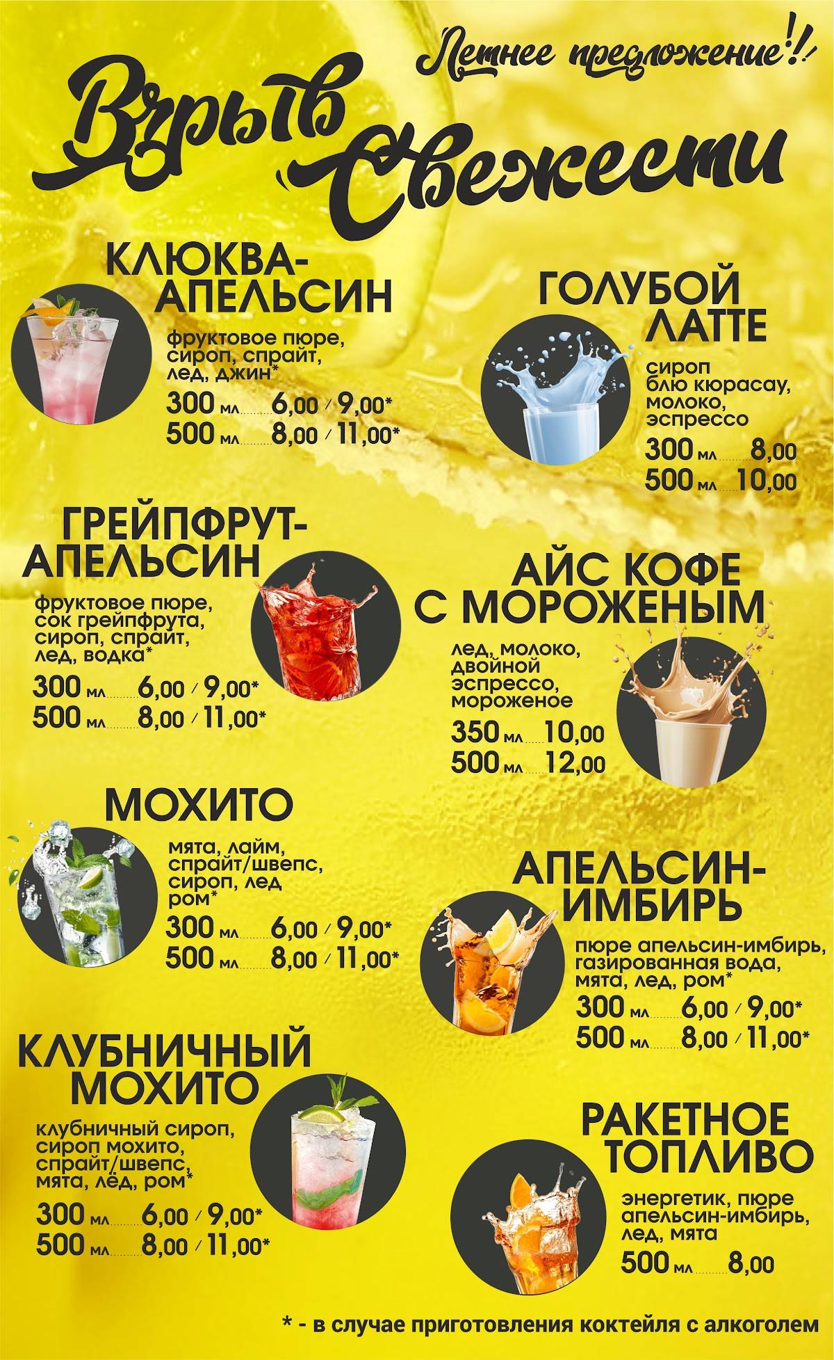 Кафе "ТУТ ВСЕ ТАК" меню