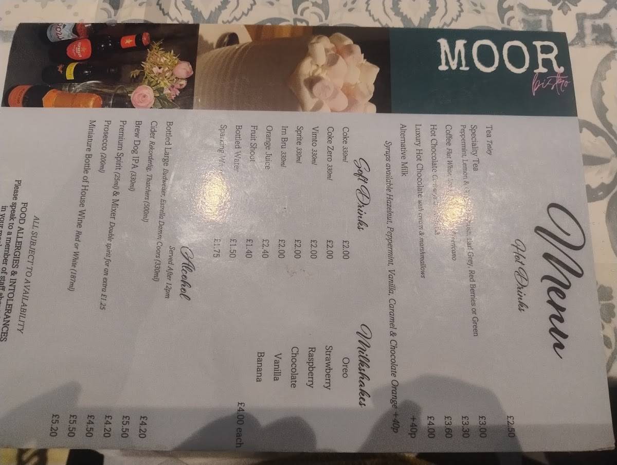 MOOR меню