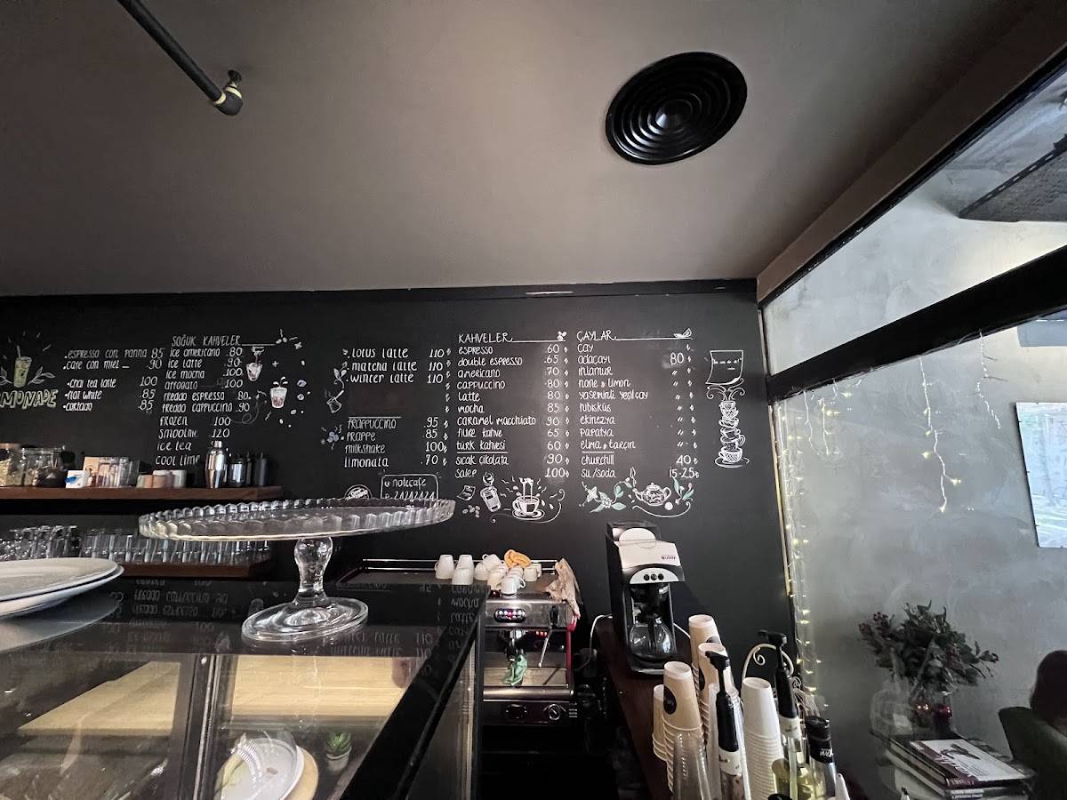 Cafe Note меню
