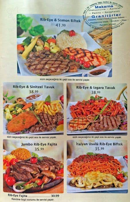 Supper Club, Kuruçeşme меню
