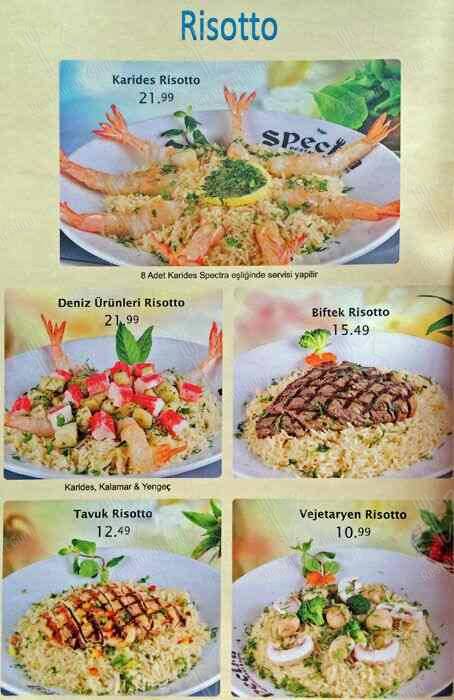 Supper Club, Kuruçeşme меню