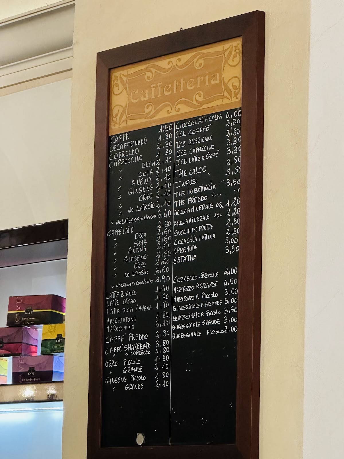 Regoli Pasticceria меню