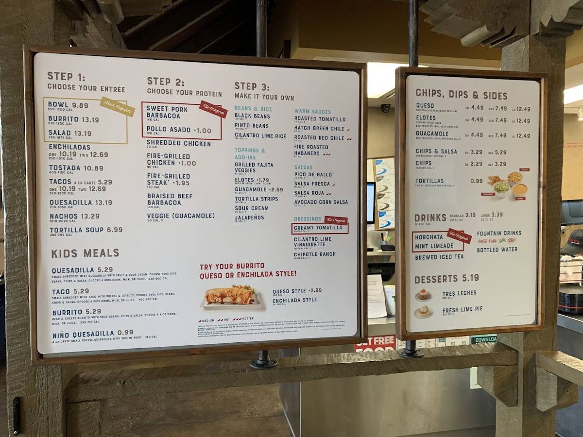 Cafe Rio Fresh Modern Mexican меню