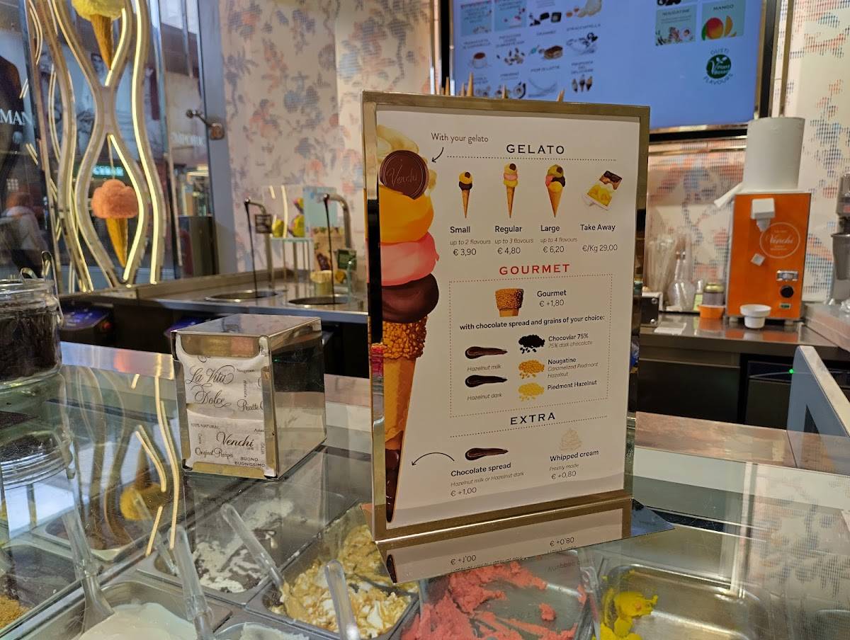 Venchi Cioccolato e Gelato, Roma Stazione Termini меню