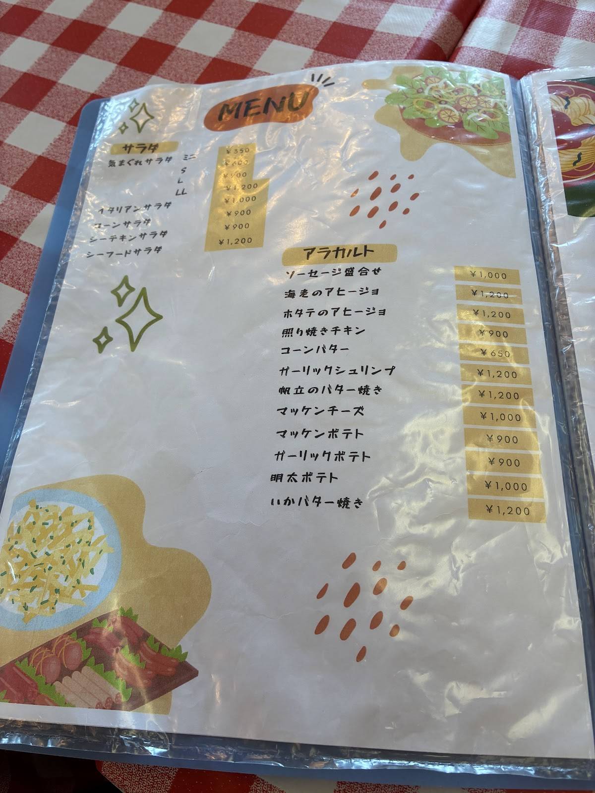 Cafe' parfum меню