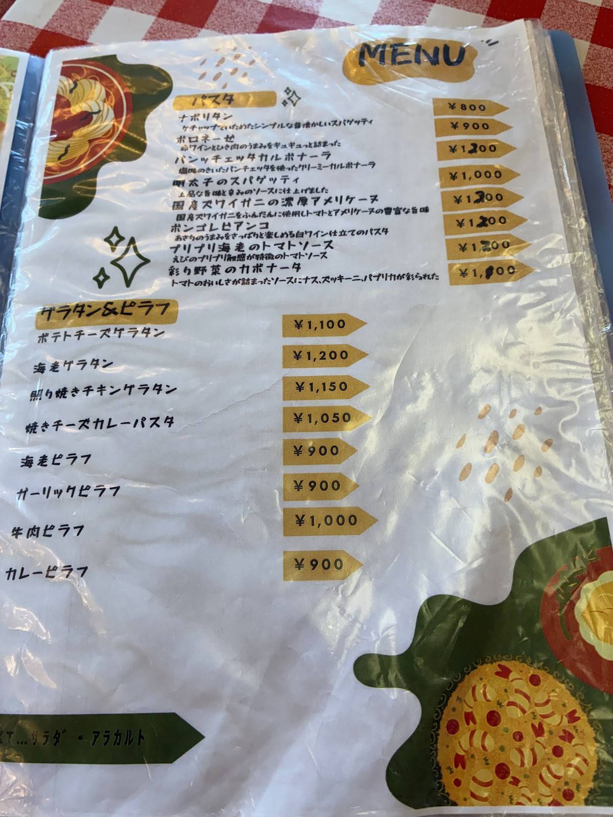Cafe' parfum меню