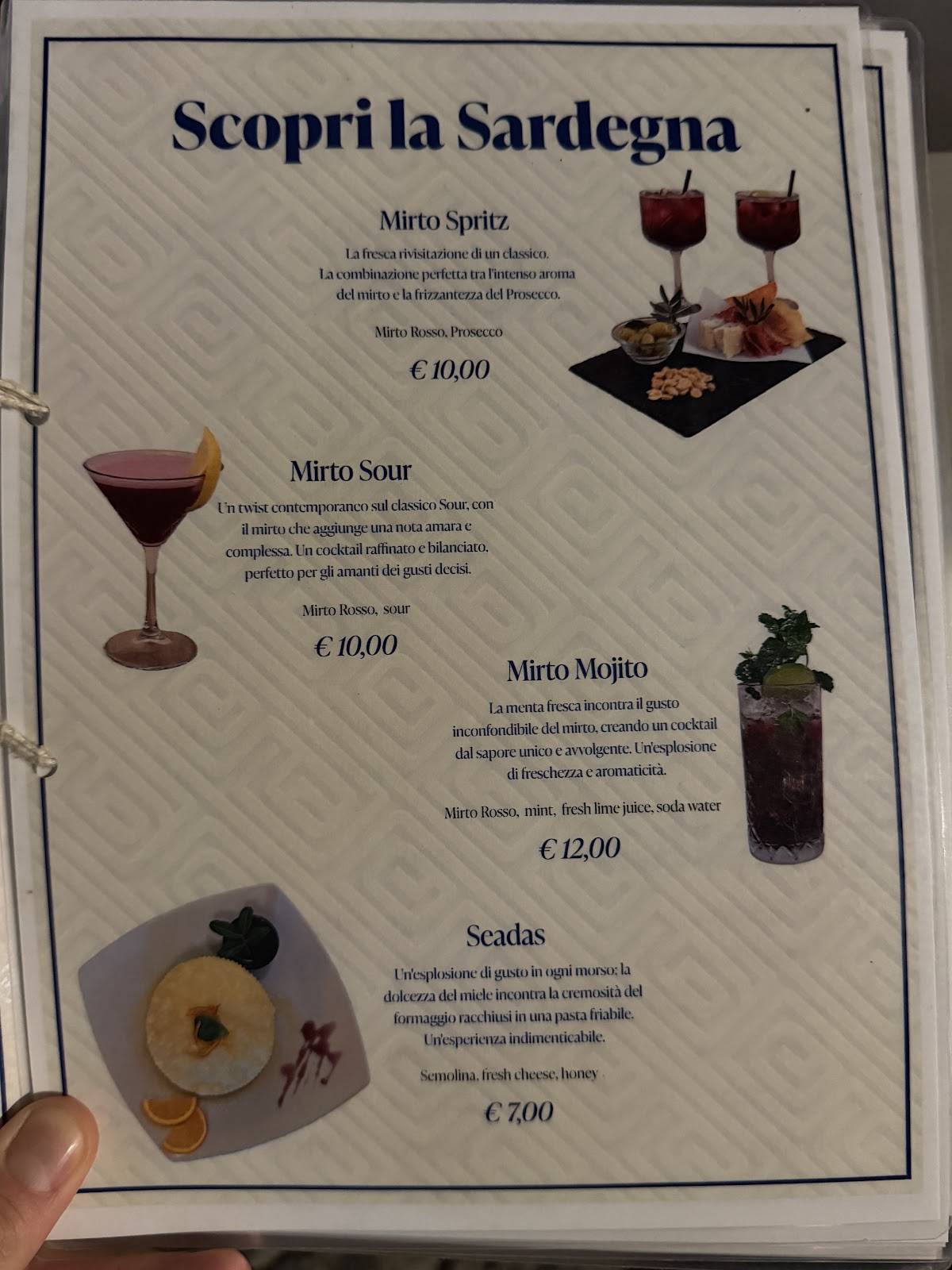 Caffè Conti меню
