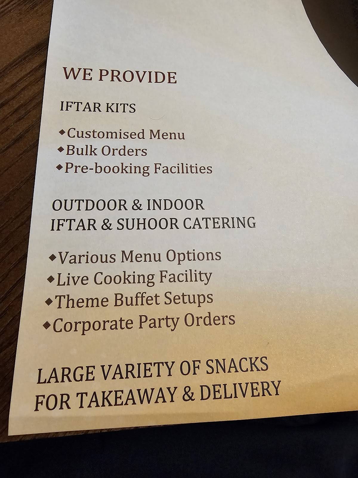 Calicut Notebook Restaurant - Riyadh меню