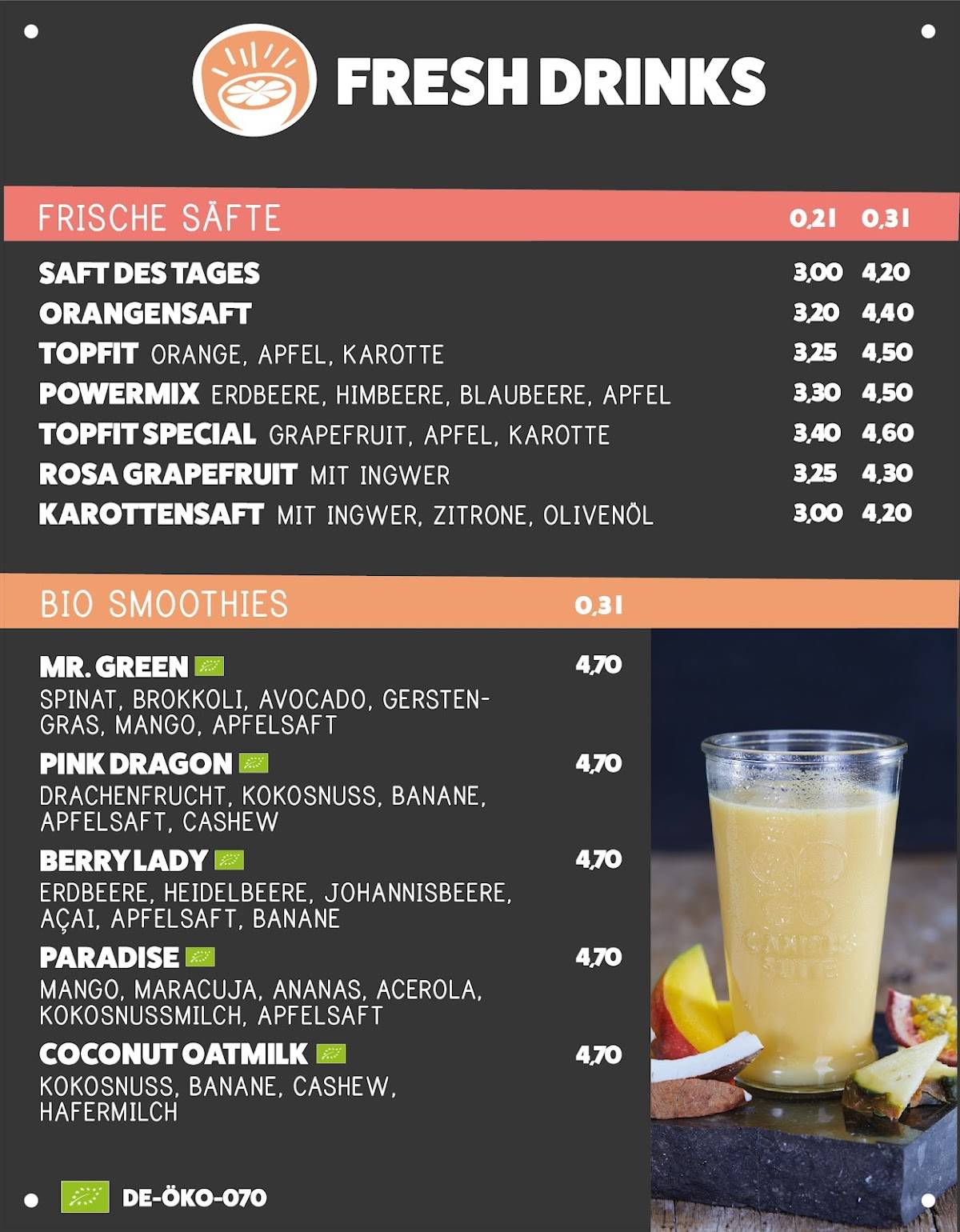 Campus Suite - Frühstück, Kaffee, Lunch меню