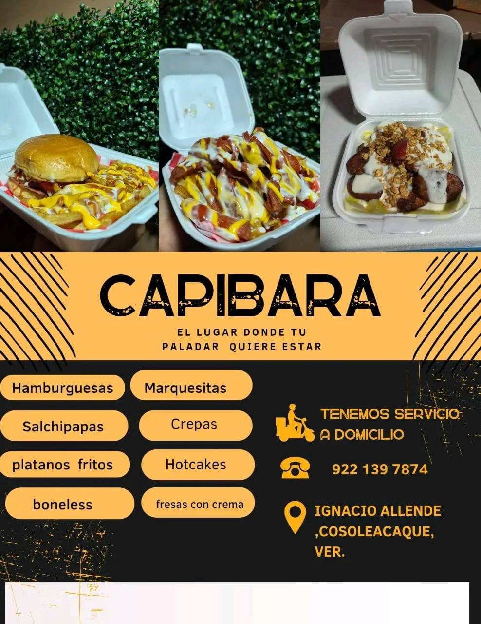 Capibara меню