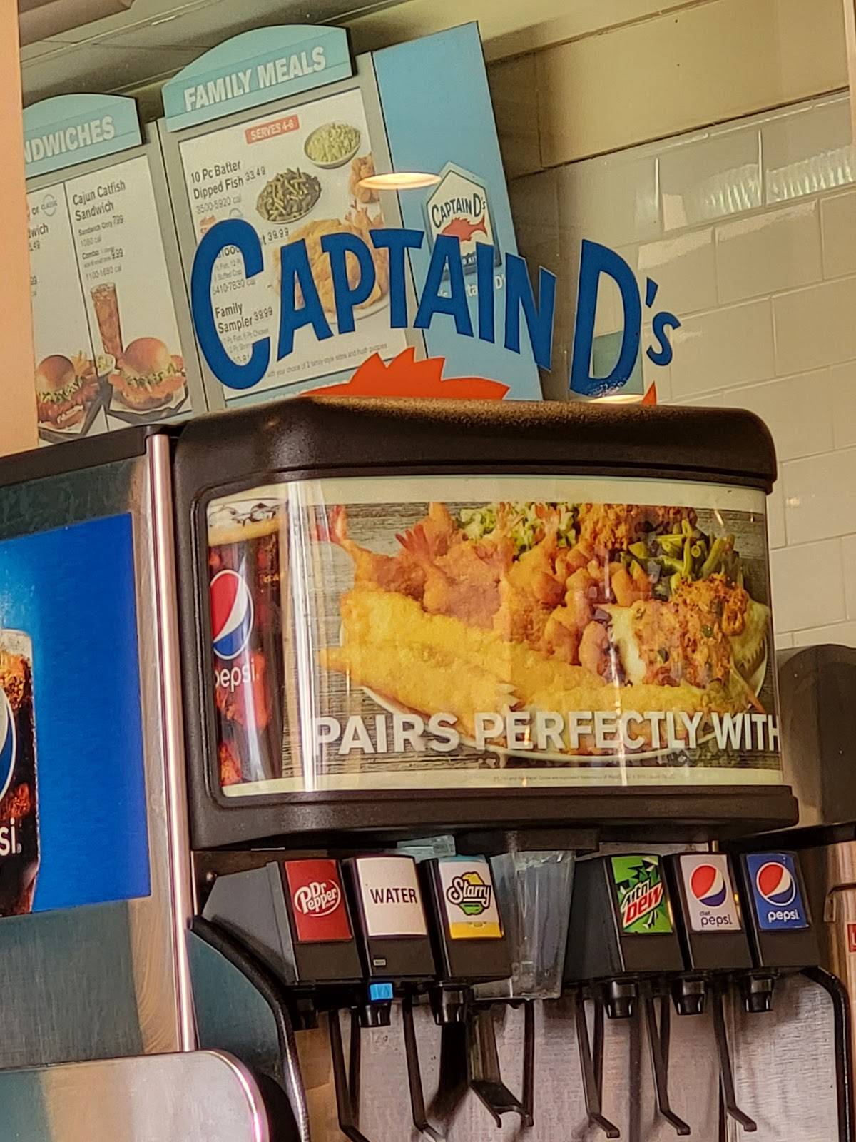 Captain D's меню