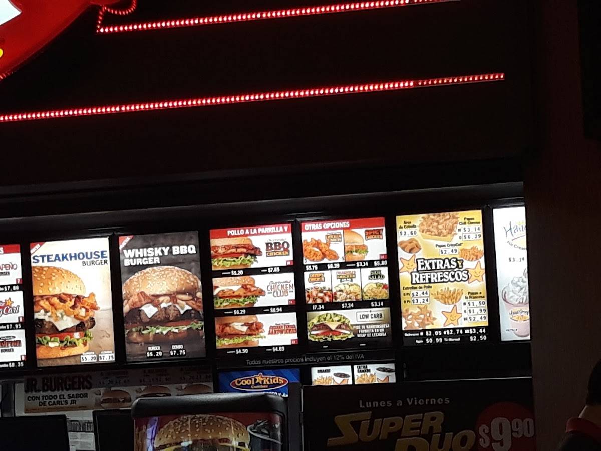 Carl's Jr. C.C. Riocentro Entre Ríos меню
