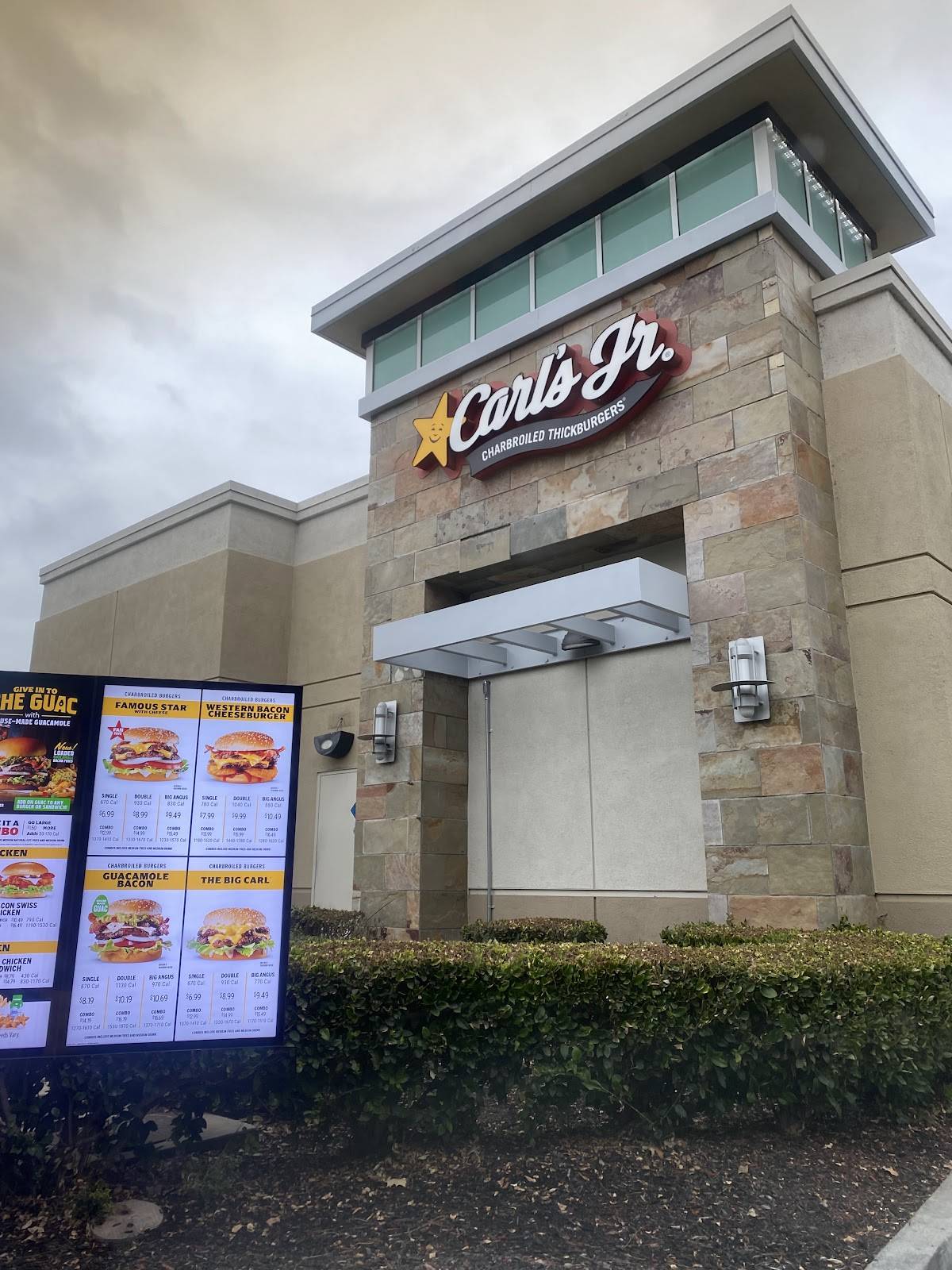 Carl's Jr. меню
