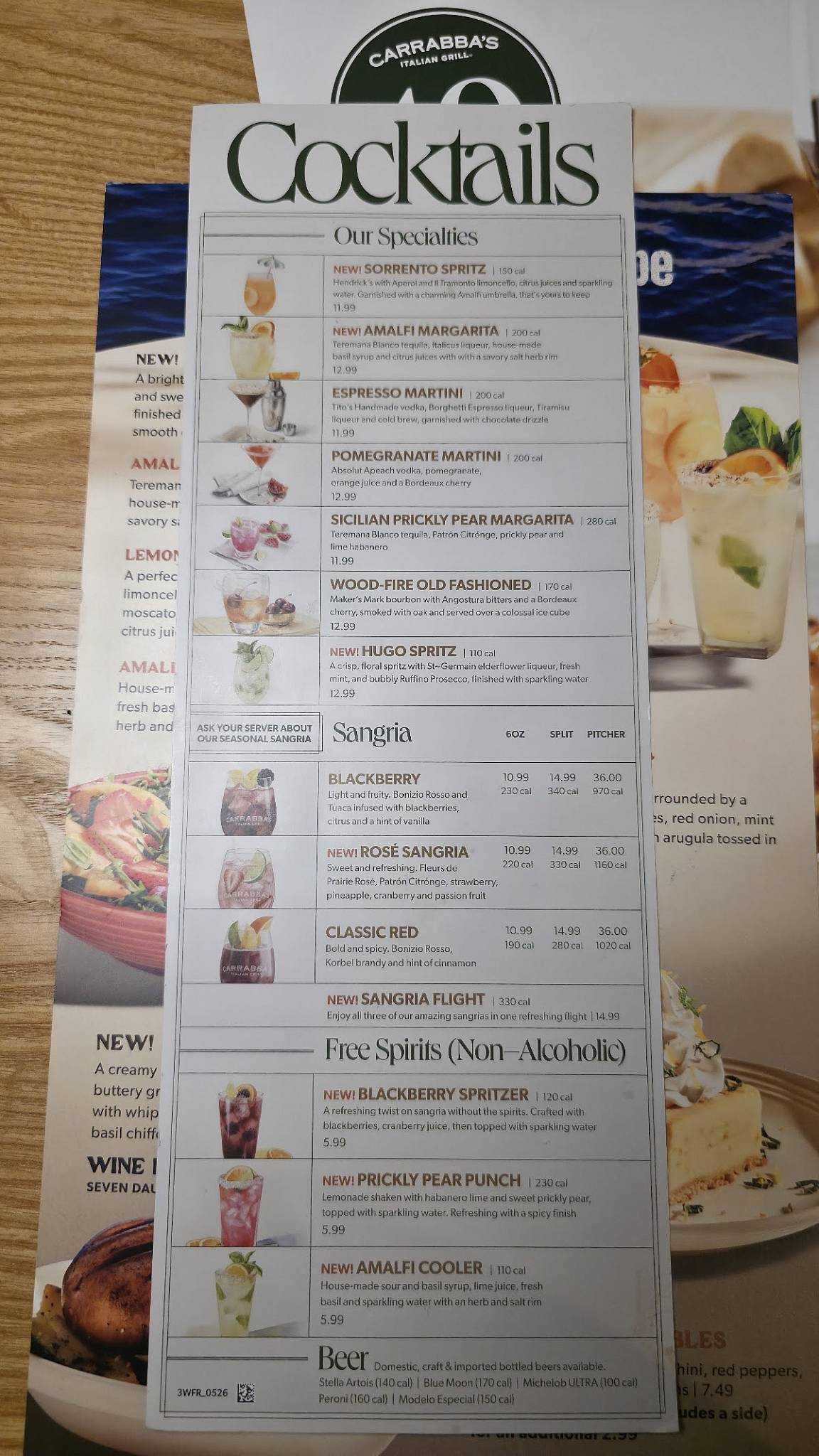 Carrabba's Italian Grill меню