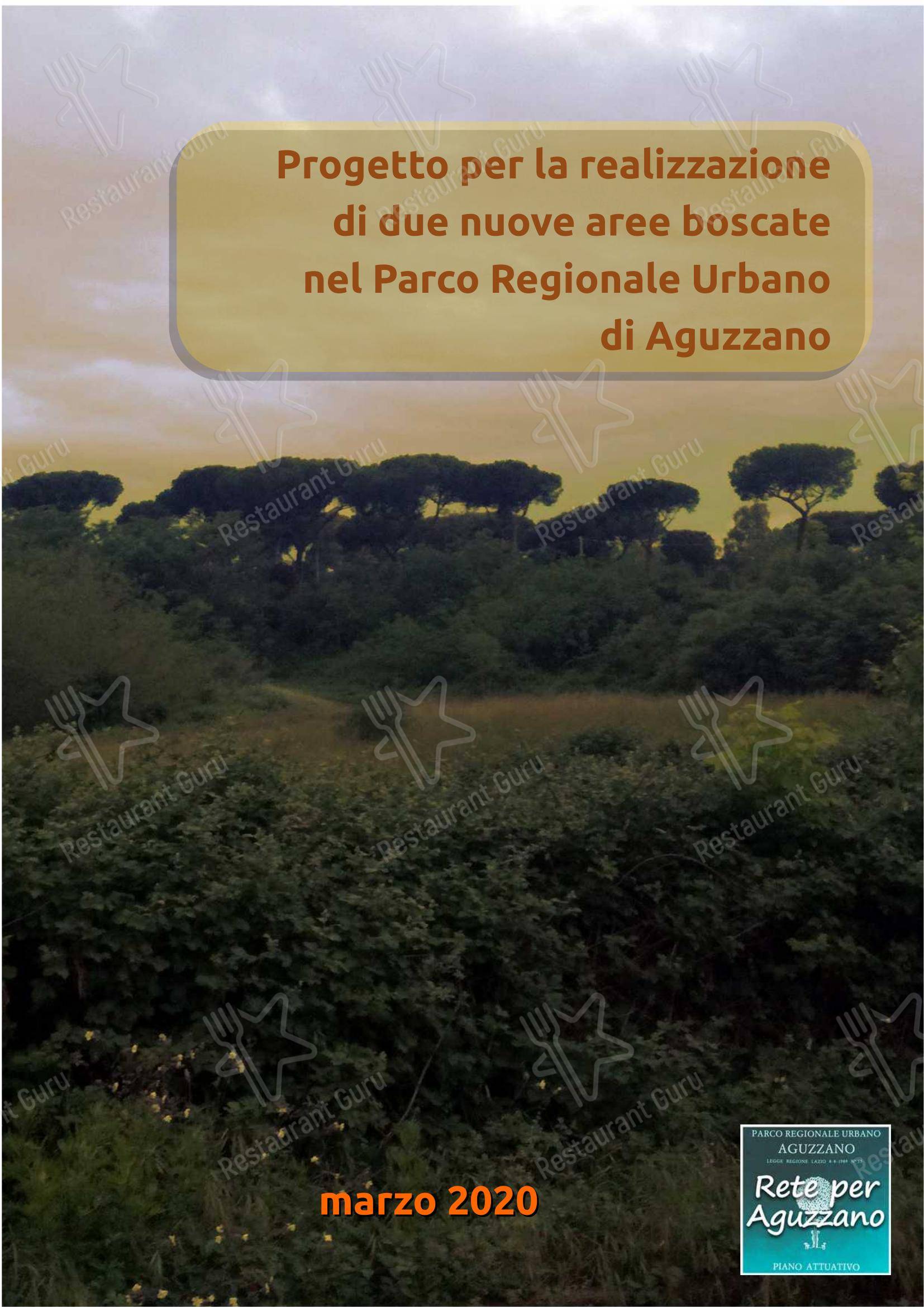 Меню ресторана Casale Podere Rosa-APS в Риме