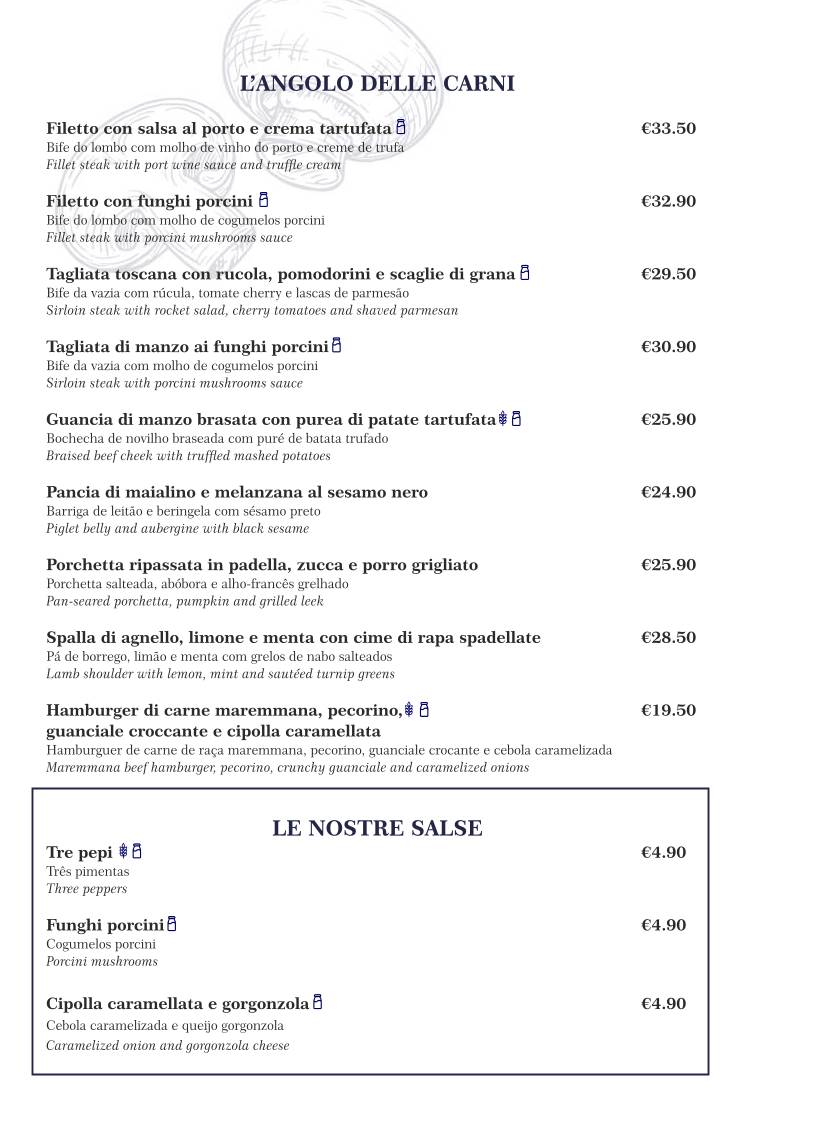 Castello di Norcia - Ristorante Italiano Pizzeria меню