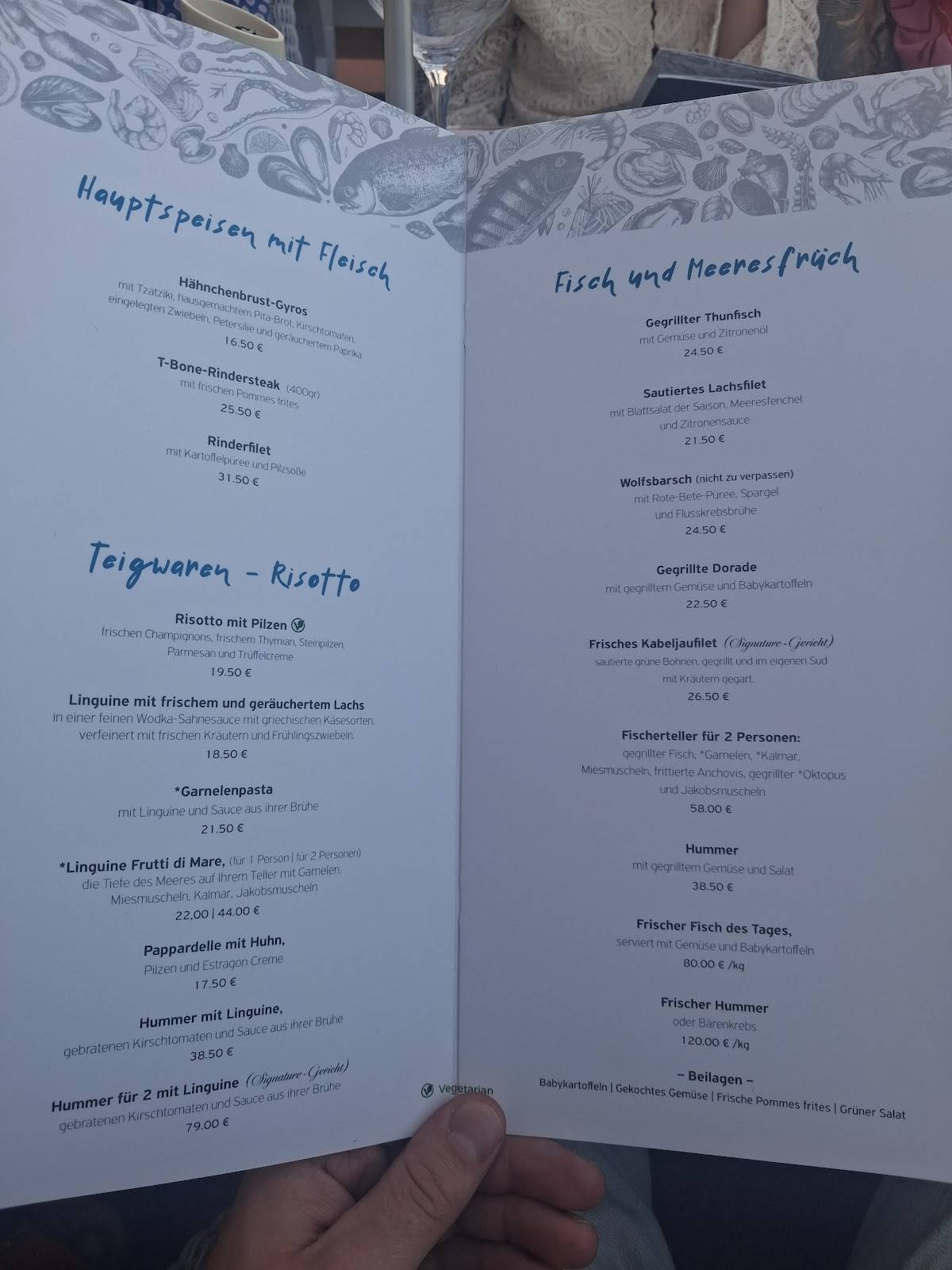 Cavo D'oro Restaurant меню