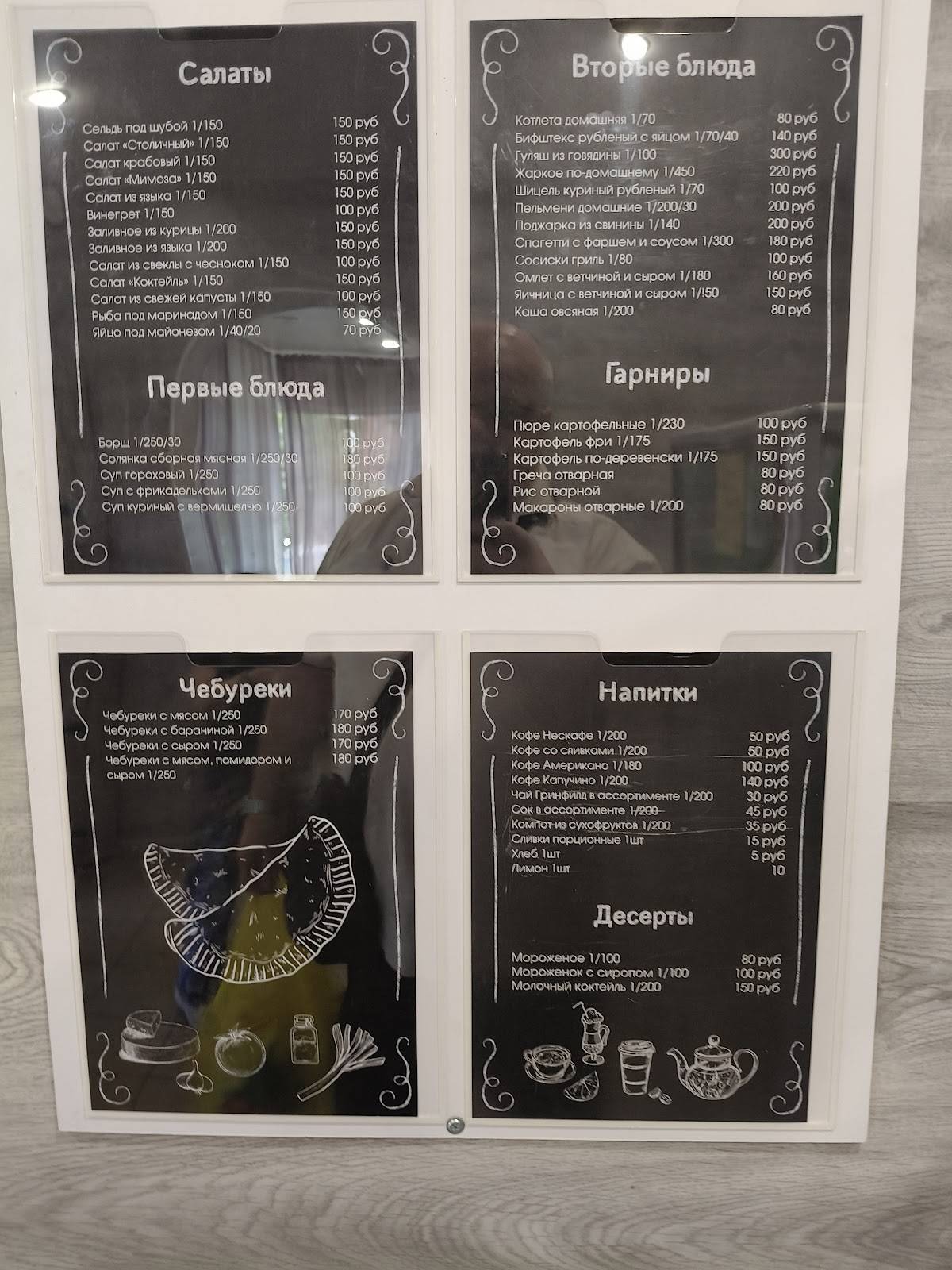 Чебуречная меню