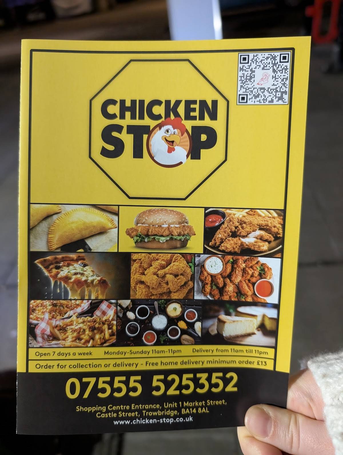 CHICKEN & KEBAB STOP меню