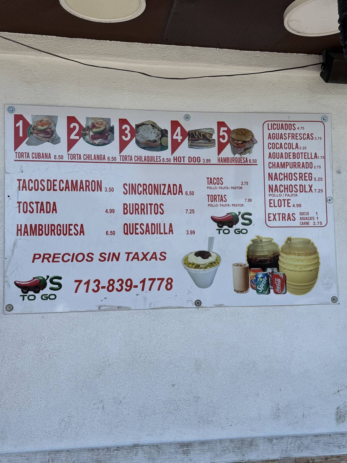Chiles меню
