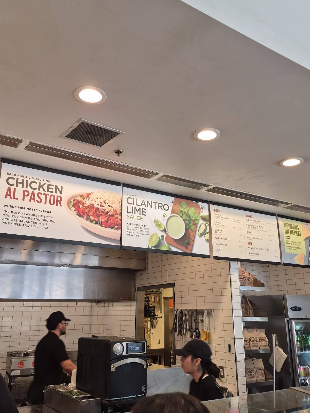 Chipotle Mexican Grill меню