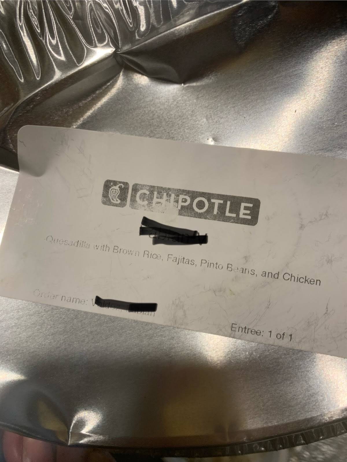 Chipotle Mexican Grill меню