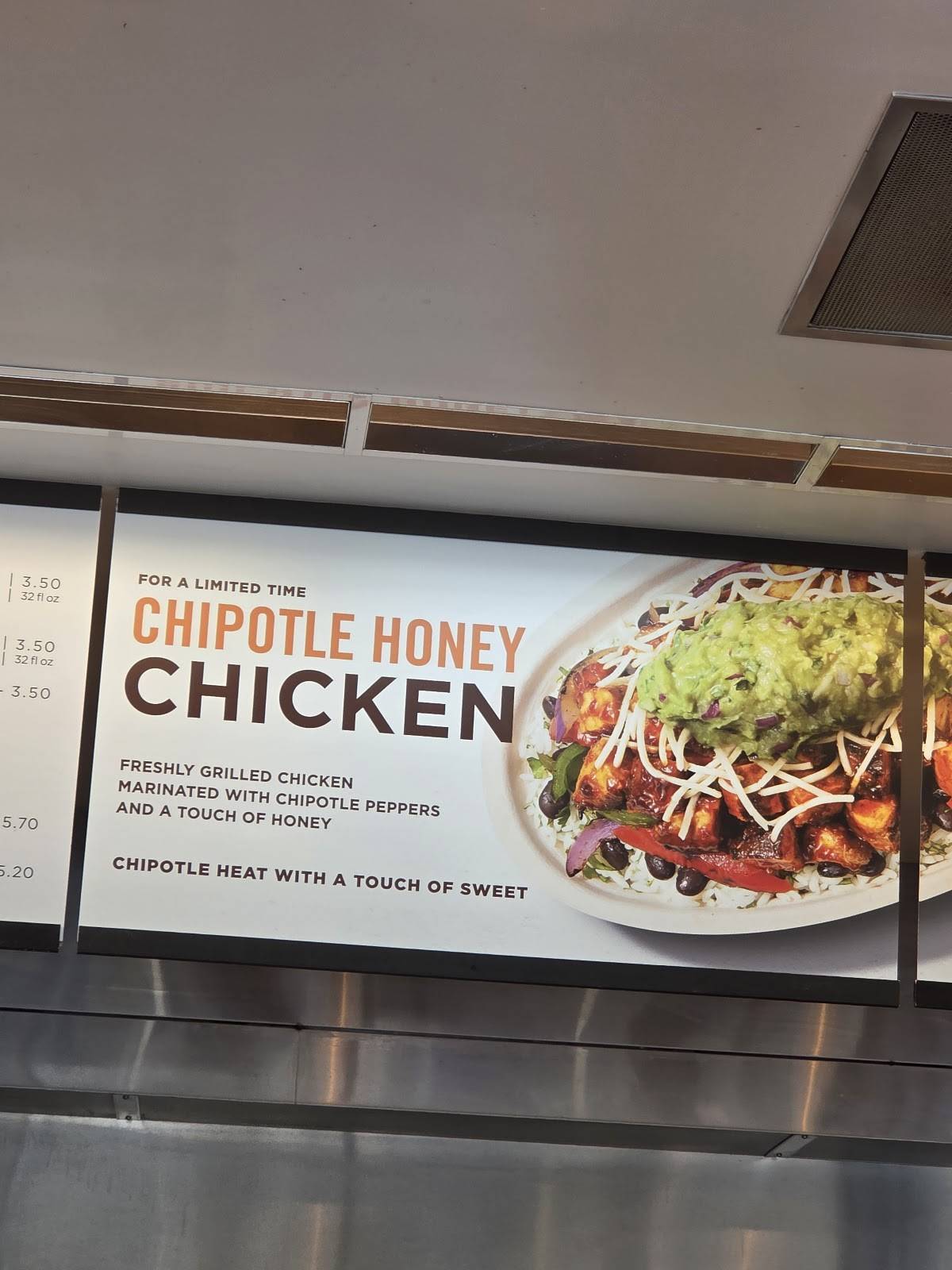 Chipotle Mexican Grill меню