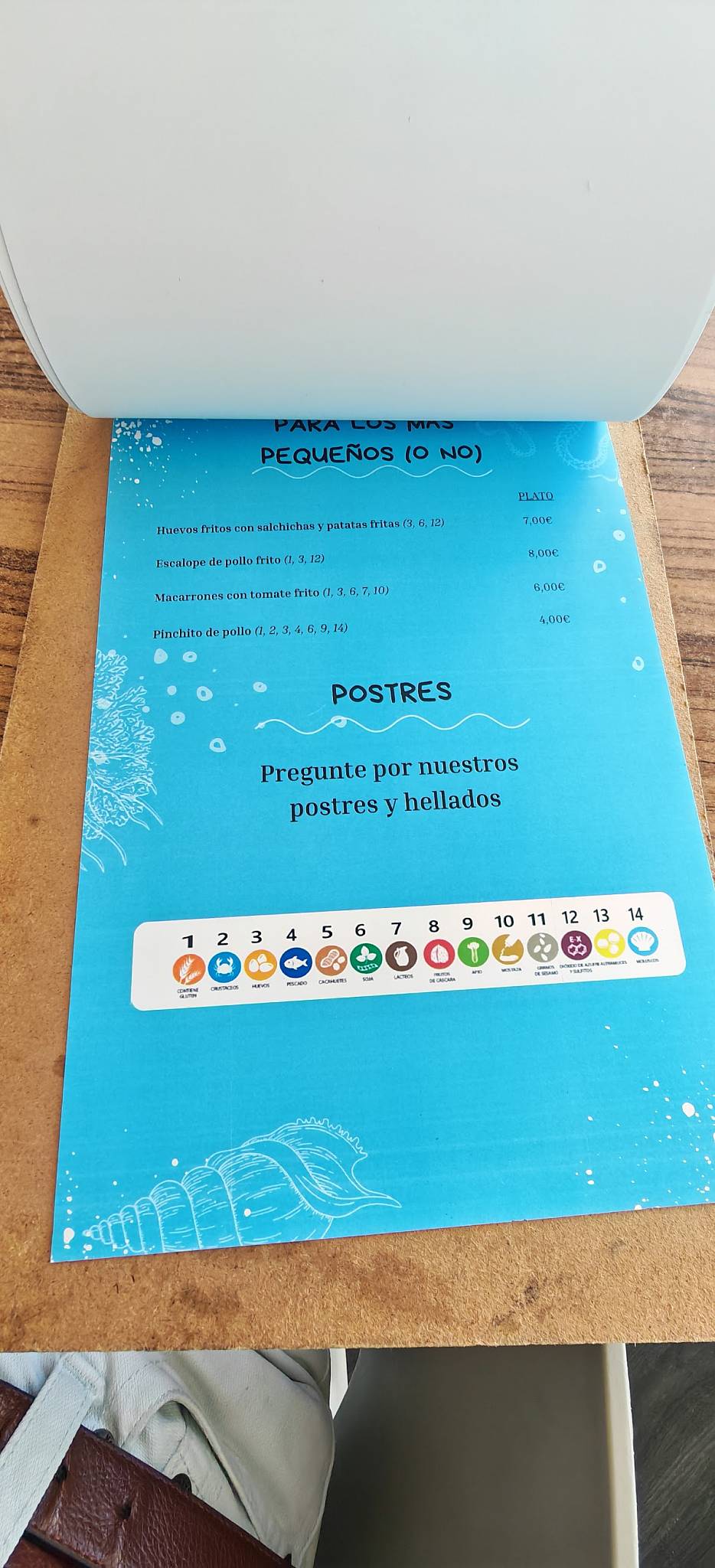 Chiringuito Galápagos меню