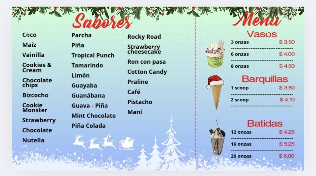 Coconut Ice Cream меню