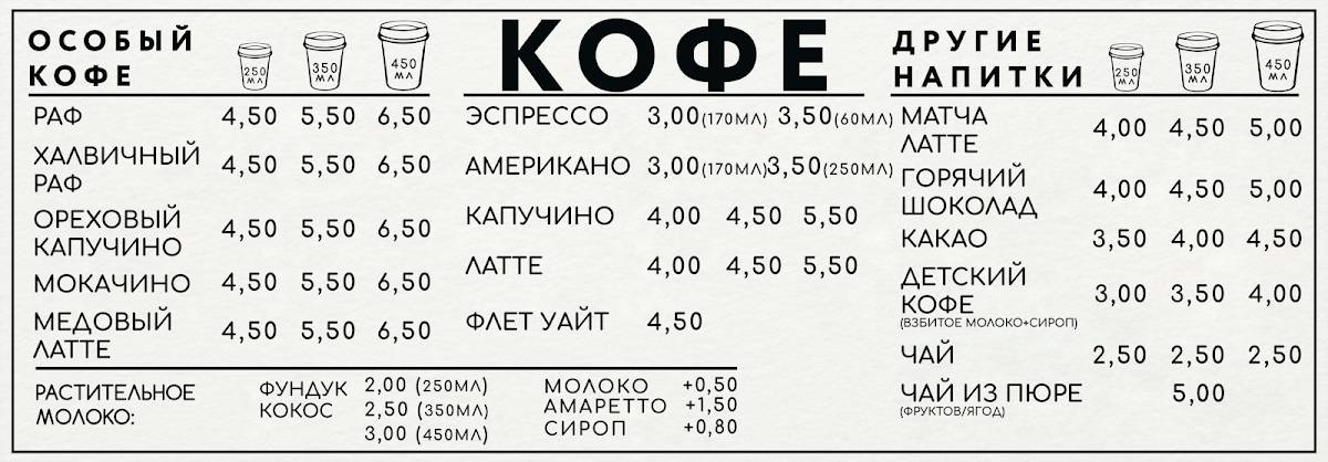 Coffee Point - Кофе с собой в кофейне на Фроликова меню