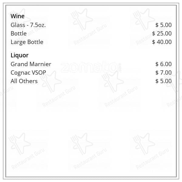 Copos Bar меню