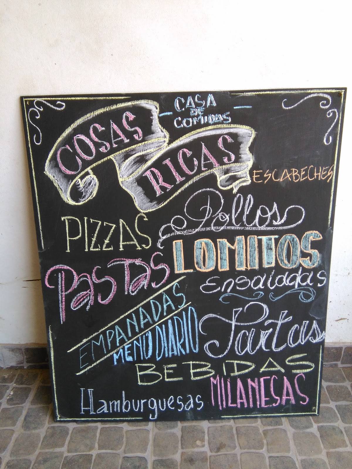 Cosas Ricas меню