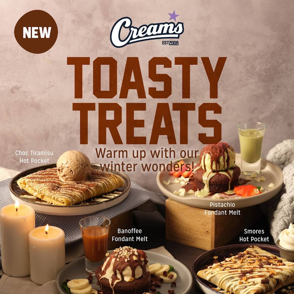Creams Cafe меню