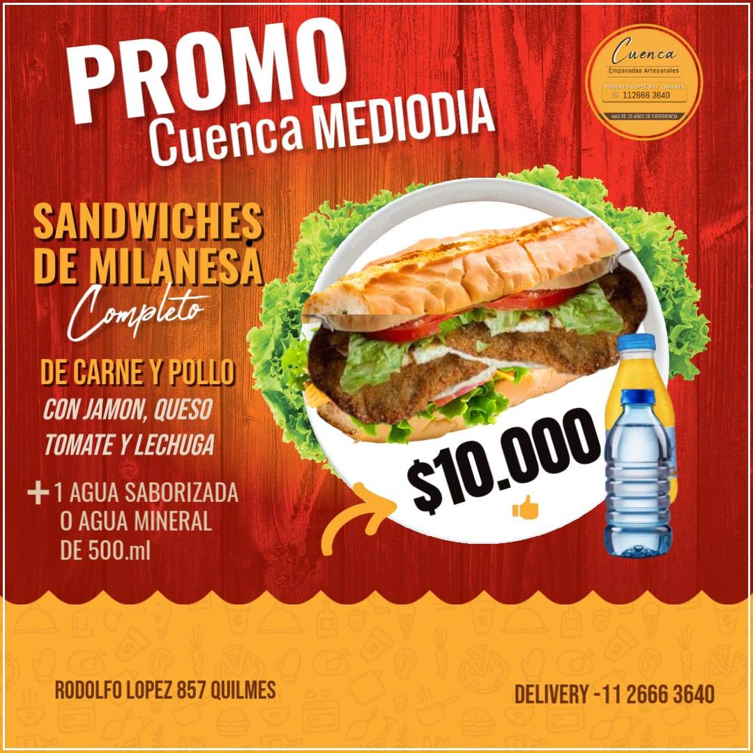 Cuenca меню