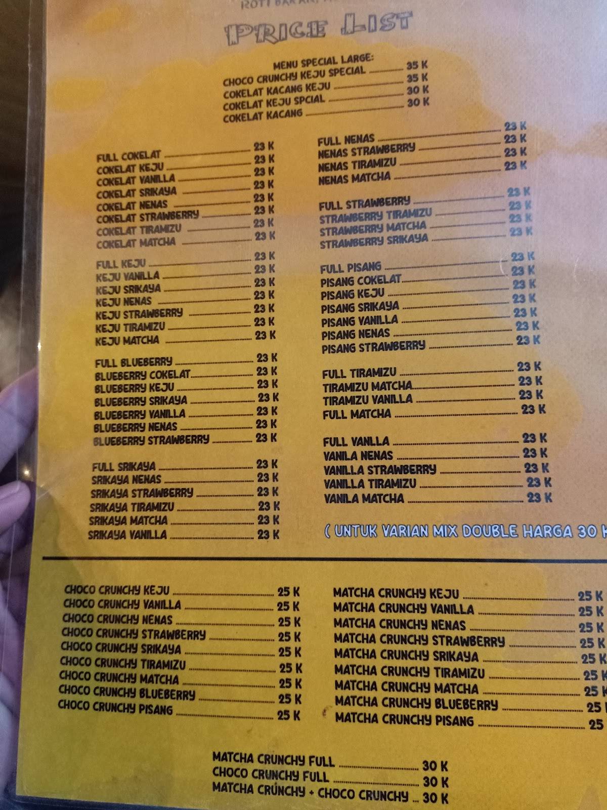 D'LITZ Roti Bakar меню