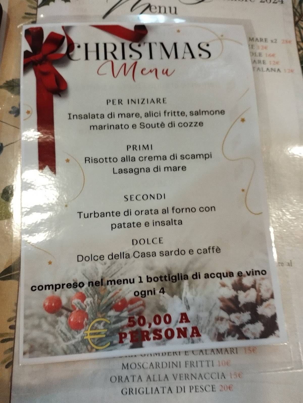 Da Luisu меню
