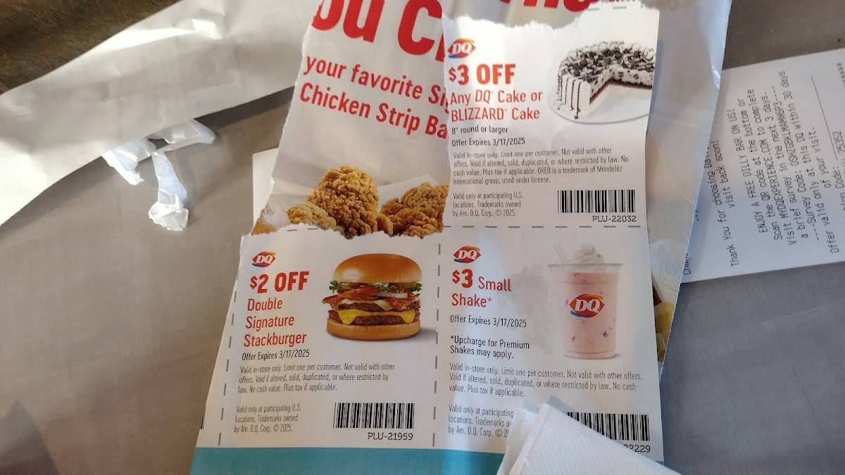 Dairy Queen Grill & Chill меню