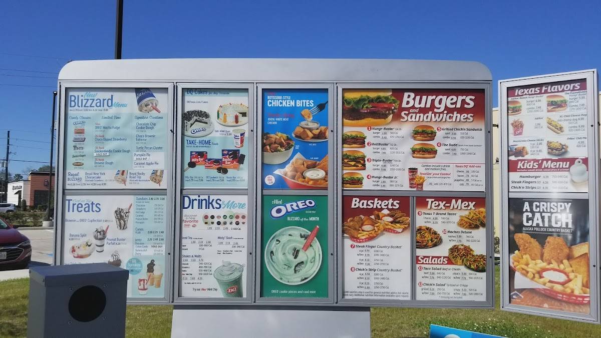 Dairy Queen меню