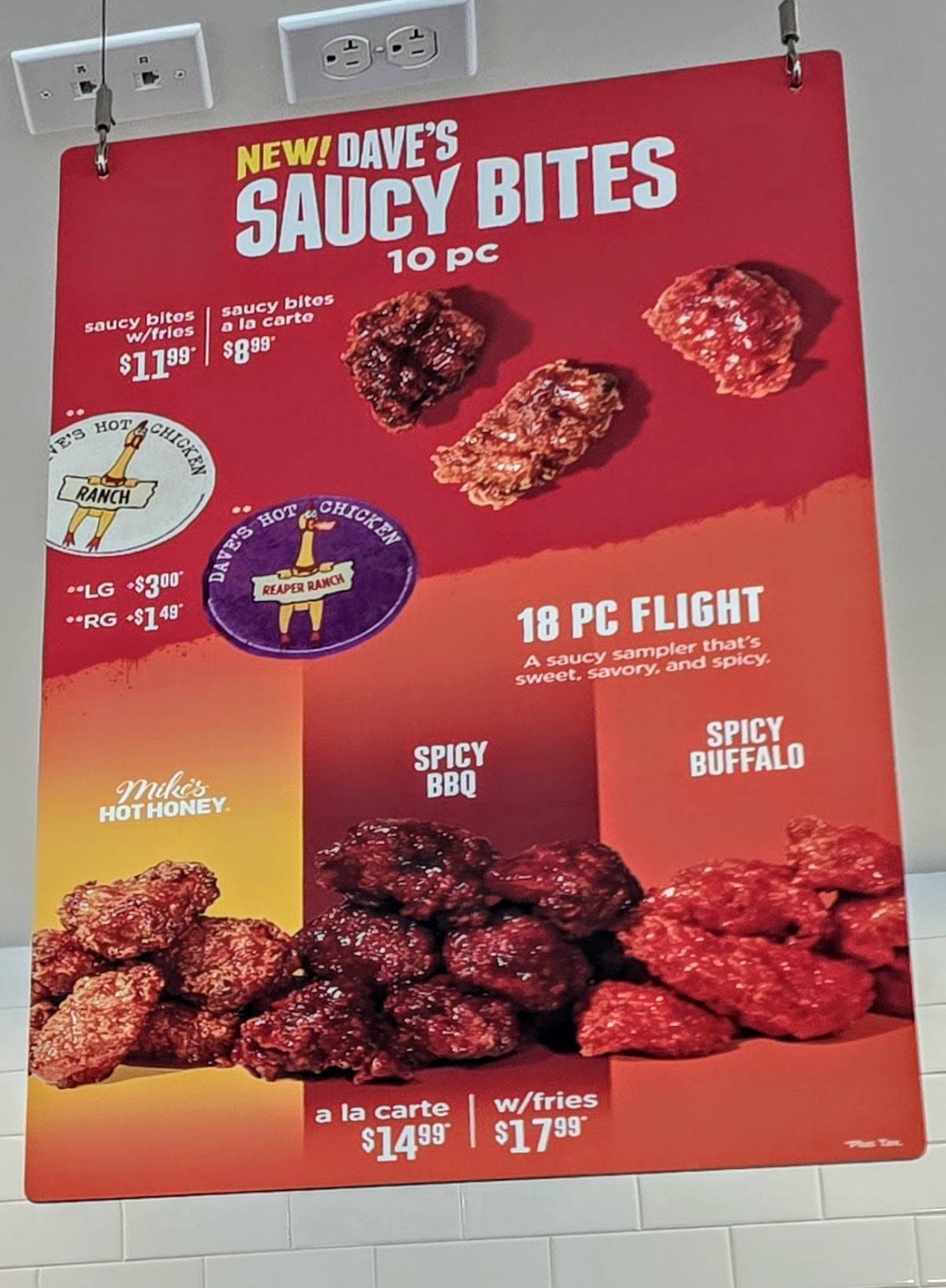 Dave's Hot Chicken меню