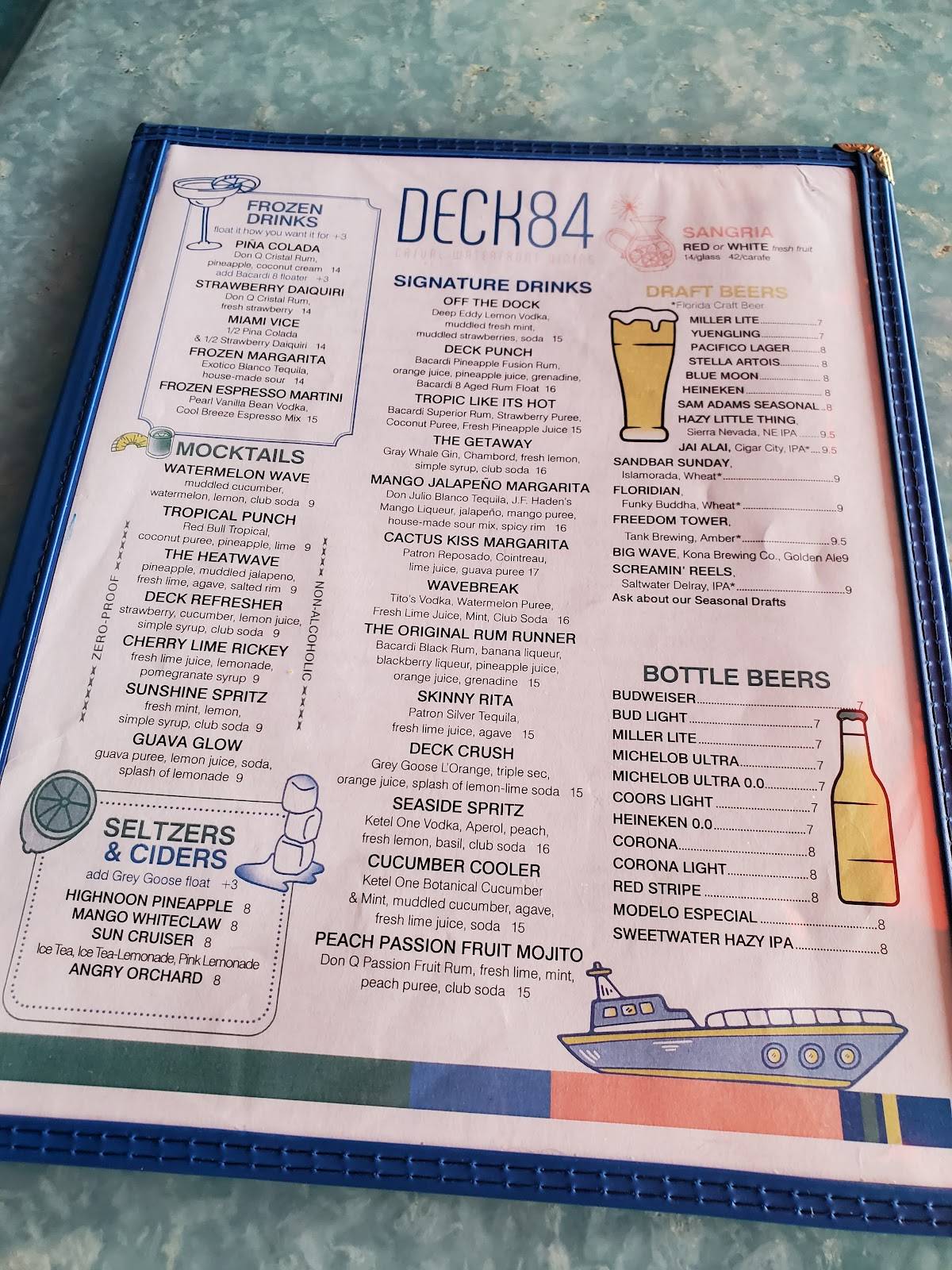 Deck 84 меню