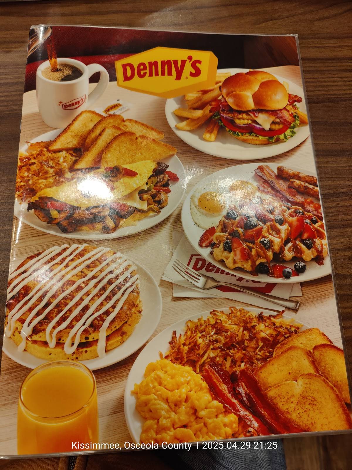 Denny's Restaurant меню