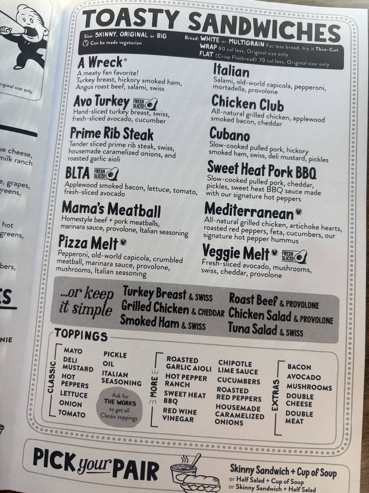 Potbelly меню