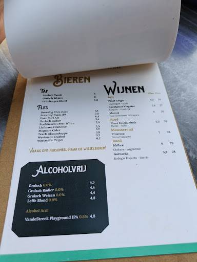 Bistro De Rode Kater меню