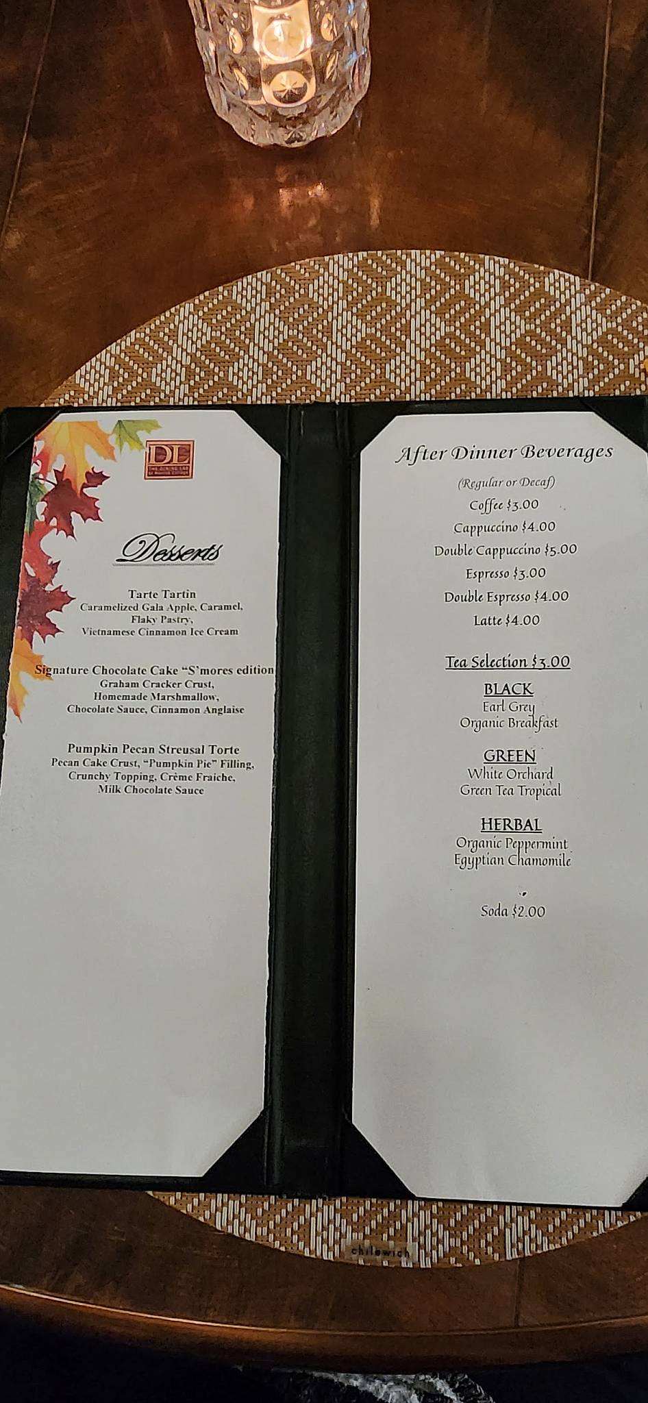 Dining Lab меню