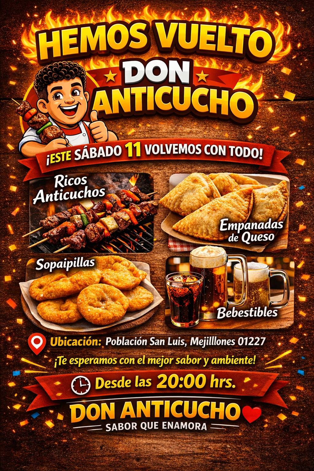 Don anticucho меню